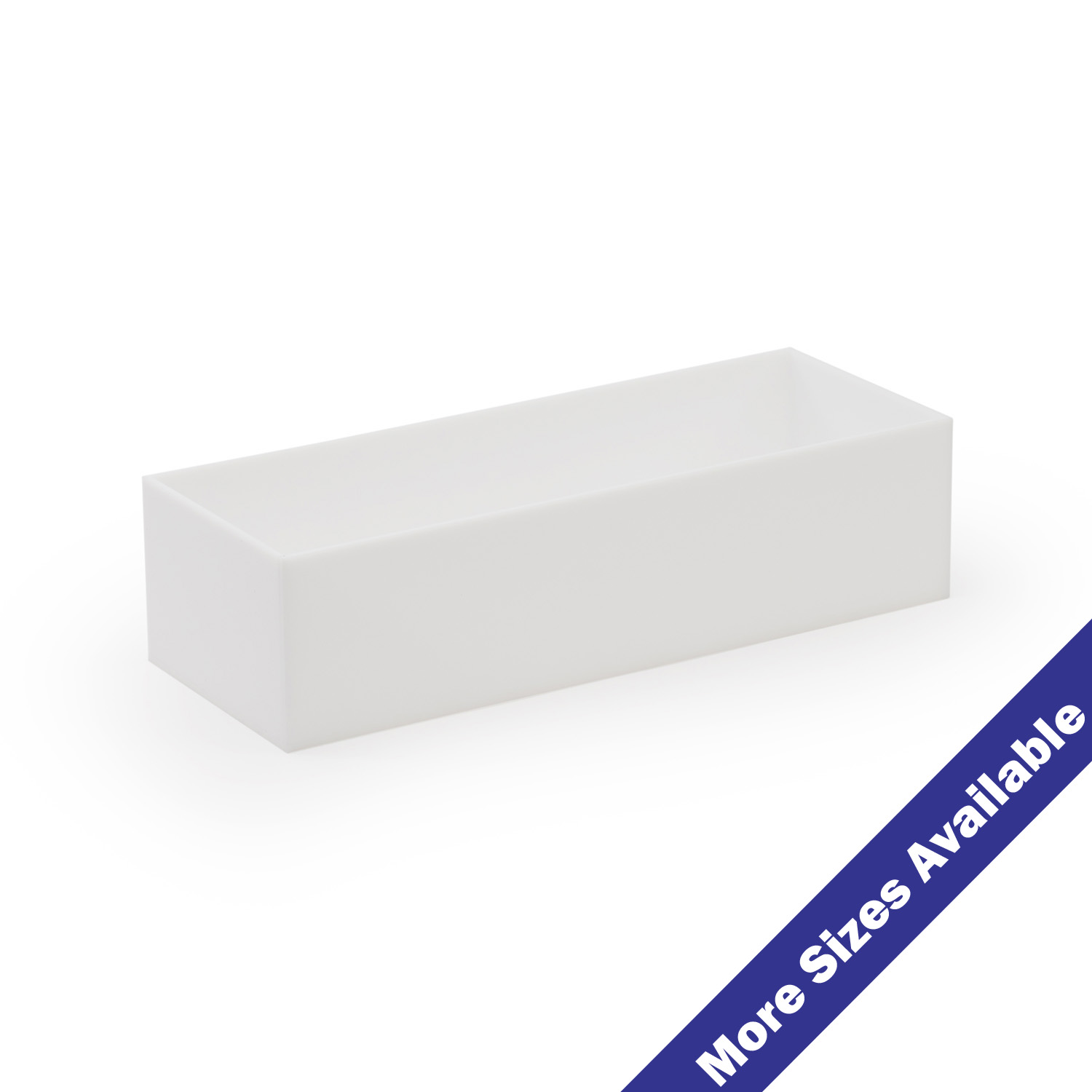 White Acrylic 5Sided Box Buy Acrylic Displays Shop Acrylic POP Displays Online